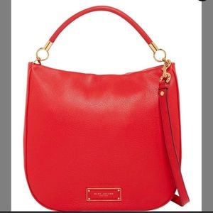 Marc Jacobs Too Hot To Handle Red Leather Hobo Bag